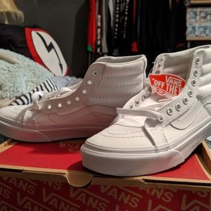 Vans Sk8-Hi Slim White Sneakers